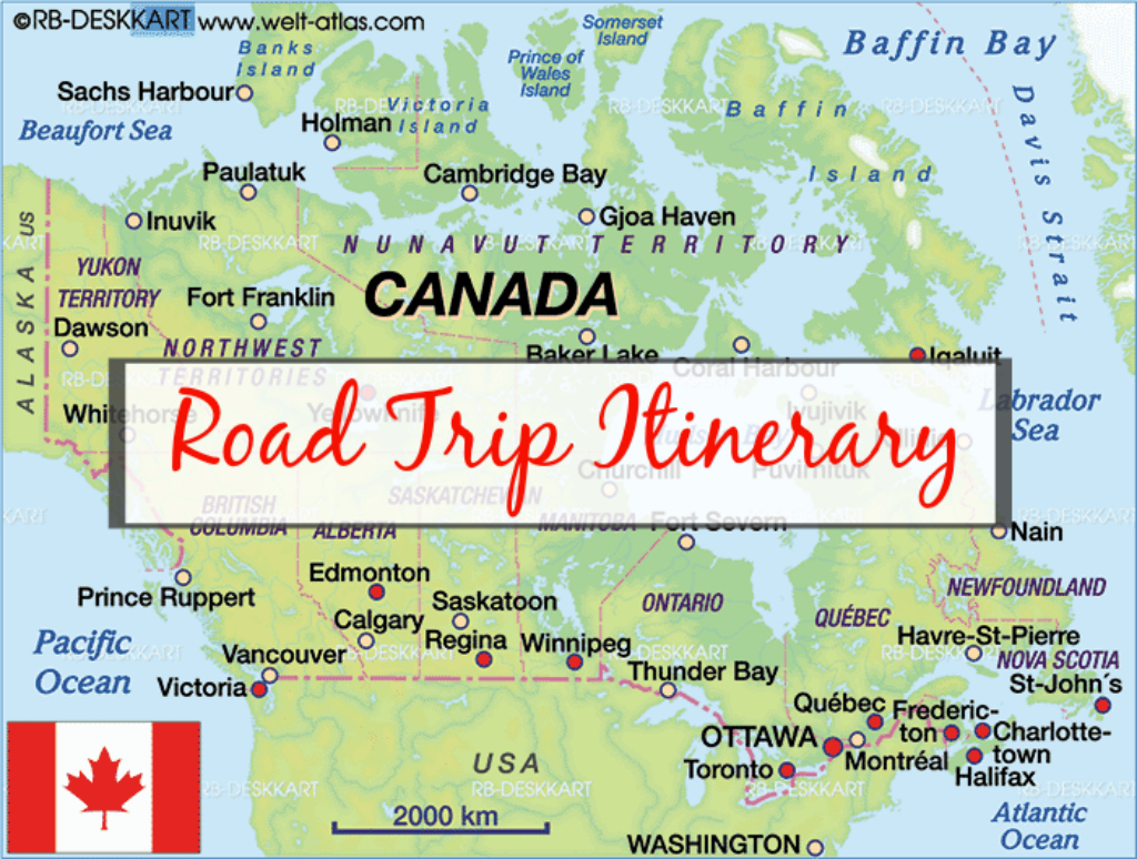 Canada Diary Part 3 – Our Rough Itinerary